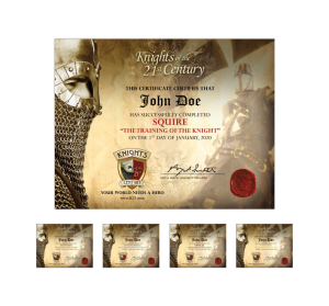 Classic Graduation Certificates for The Heroic Man's Journey