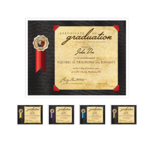 Graduation Certificates for The Heroic Man's Journey