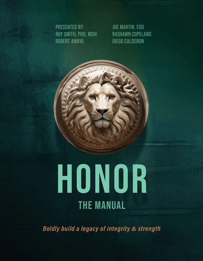 Cover of the workbook, Honor.