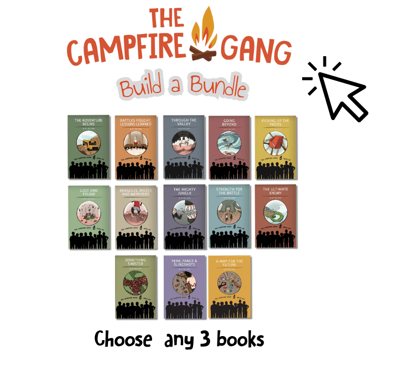The campfire gang build a bundle. Choose any 3 books.