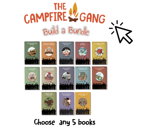 The campfire gang build a bundle. Choose any 5 books.